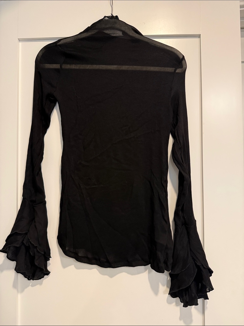 Zara Ruffled Combination Top - Picture 3 of 6